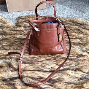 Coach Tan Leather Crossbody Bag
